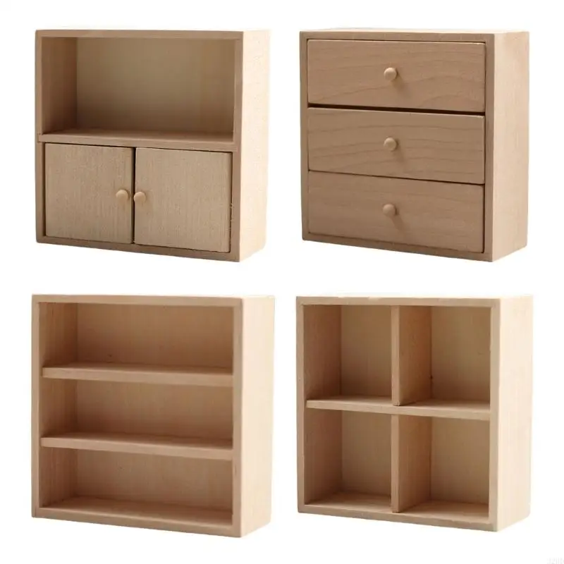 

J2HD Display Шкаф реалистичный книжный шкаф Zakka Display Model для 1:12 Scale