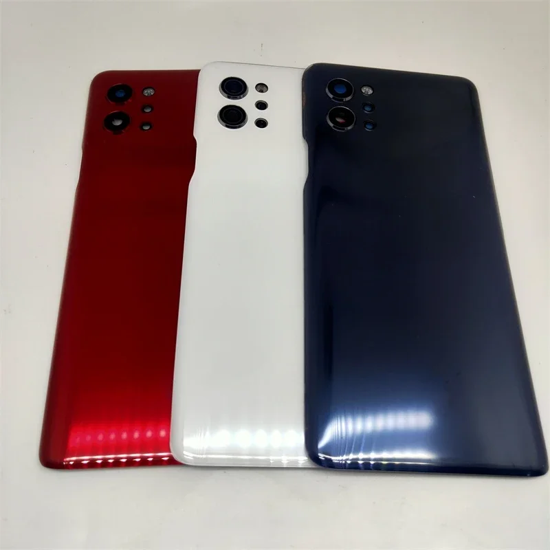 

For LG Q92 5G backshell Cover Back Rear Door Housing Case With Camera Frame Lens Repair Parts