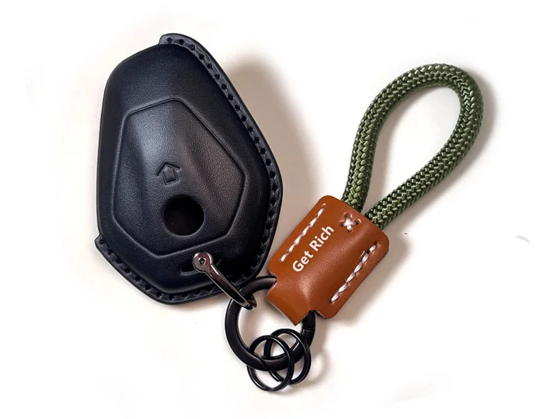 Leder-Schlüsseletui für BMW R1300RT R1300RT 1300RT 1300GS 1300GS R1300GS ADV Adventure Motorrad Fob Cover Shell Zubehör – Detail 4