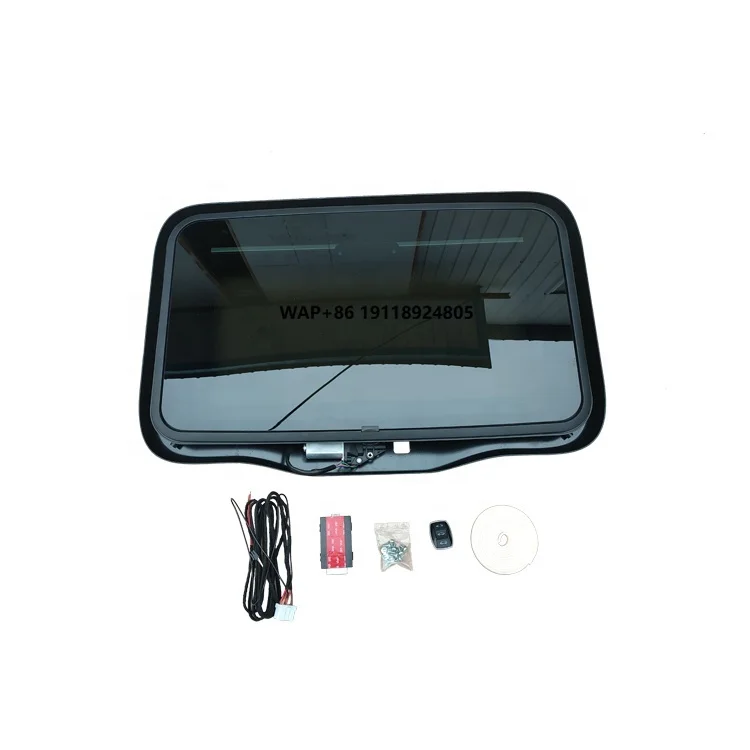 

Factory Wholesale Auto Parts Sunroof Aftermarket Electric Universal Sunroof Car Skylight Glass Car Windows SC750S 750x450mm
