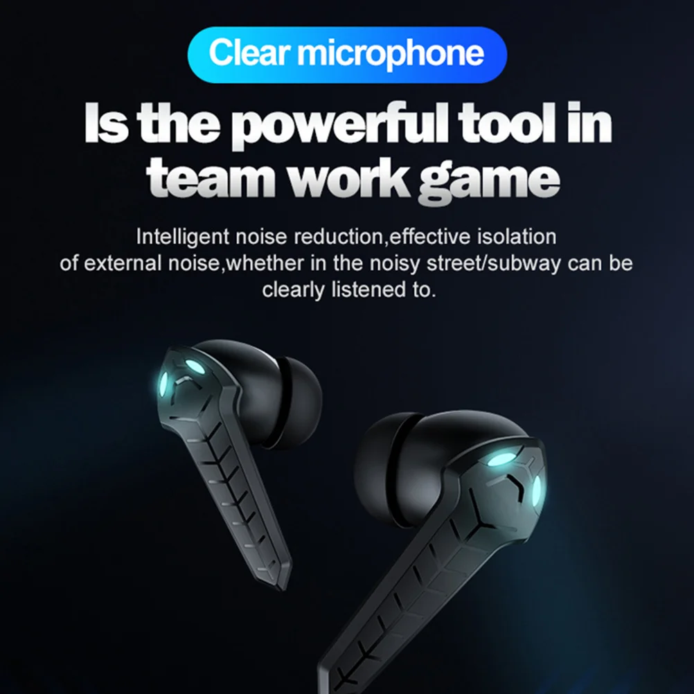 

1Set Earphone Wireless in-Ear Headsets Low Latency Noise Reduction Waterproof Lightweight Sports Earbuds