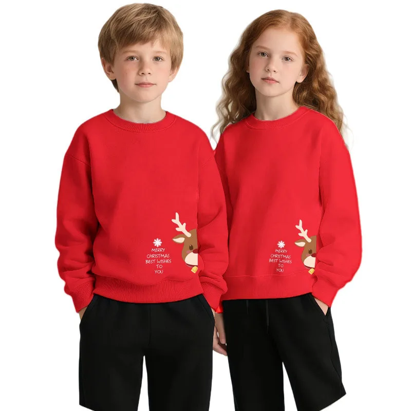 

Spring/autumn Christmas Baby Girl Minnie Sweatshirt Loose Long Sleeve Tops Cartoon Children Hoodies Pullovers Boys Clothes