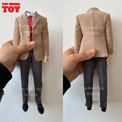 Toy center 1/6 khaki Business Suit Western-style Clothes Set Model Fit 12'' Male Soldier Action Figure Body Dolls