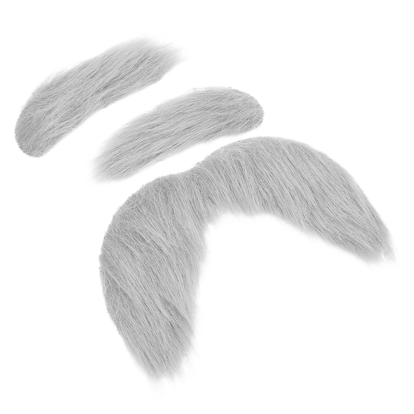 

3Pcs Funny Fake Beard Eyebrows Set Self Adhesive No Glue Needed for Halloween Masquerade Stage Performance Costume