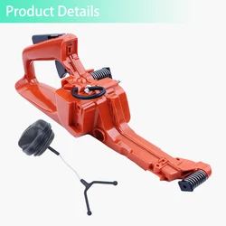 Completo di Coperchio Del Serbatoio Del Carburante Maniglia Posteriore di Montaggio Per Husqvarna 350 353 346XP 345 340 Motosega Giardino Strumento di Ricambio Parte