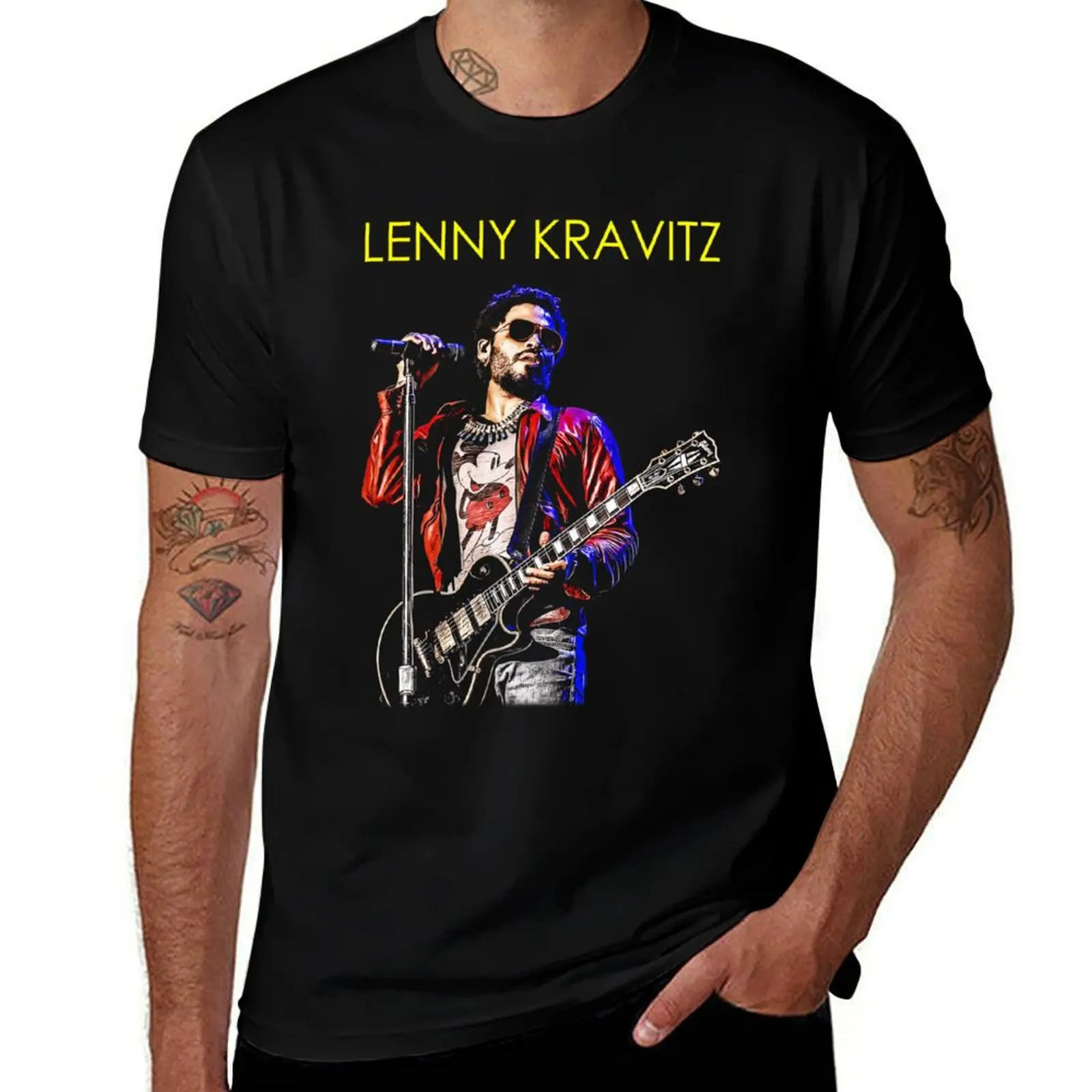 

print soft T-Shirt shirt Kravitz cotton custom men luxury for shirts t cotton brand shirt t t man Lenny 100%