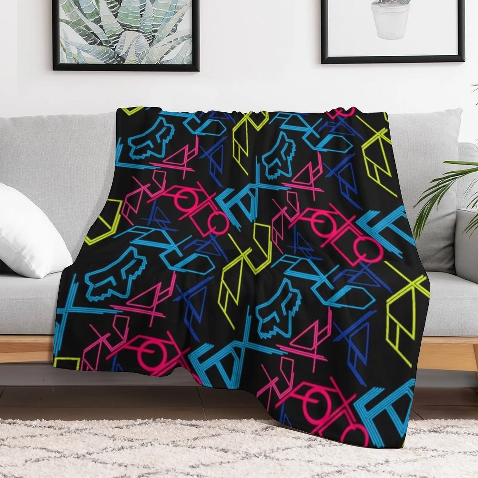 Colourful colors Racing merch braap mixed colors Throw Blanket Sleeping Bag Stuffeds Designers Blankets