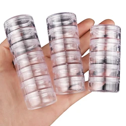 Boîte de Rangement de Bijoux en Plastique à Plusieurs Niveaux, Présentoir T1 avec Couvercle pour Bracelet, Boucles d'Oreilles et Ongles