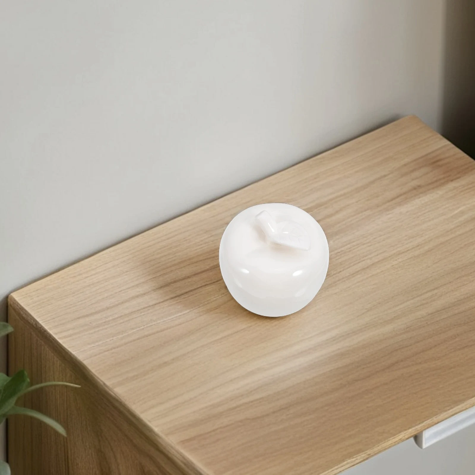 

1Pcs Xmas Ceramic Apple Ornament Tabletop Decoration Home Party Desktop Decor Creative Ornament Decor Party Decorative Prop