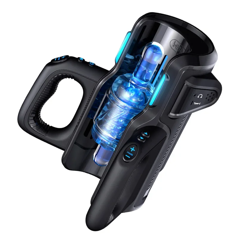 Powerful Thrusting High Speed Male Masturbator Automatic Telescopic Vagina Masturbation Machine Sex Toy for Men Adult Products