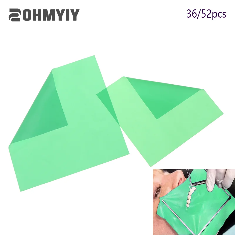 

36/52pcs 5x5",6x6"Dental Rubber Dam Sheet Natural Latex Rubber Barrier Dams For Adults Teeth Whitening Dental Materials