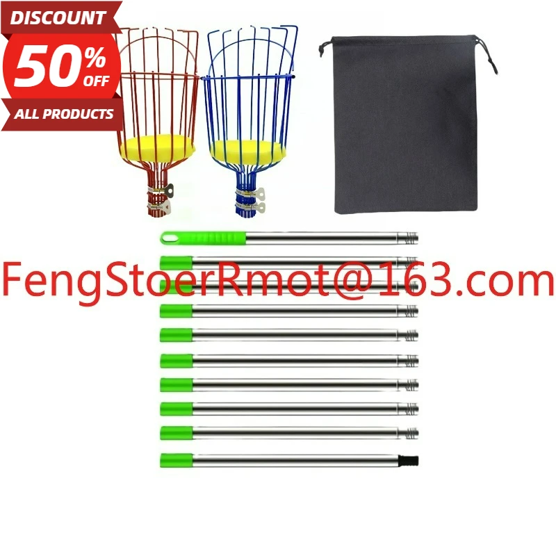 

Fruit picker, stainless steel pole high-altitude fruit picker, fruit picking tool