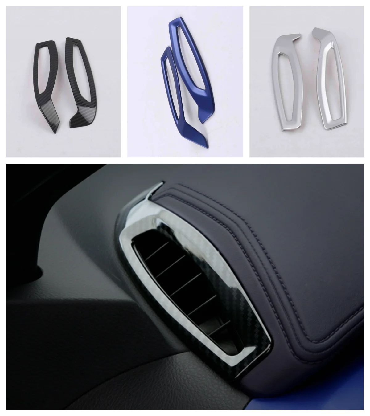 

For Toyota CHR C-HR 2017 2018-2020 Chrome Air Conditioner Vent Outlet Cover Styling Decoration Interior Mouldings Accessories