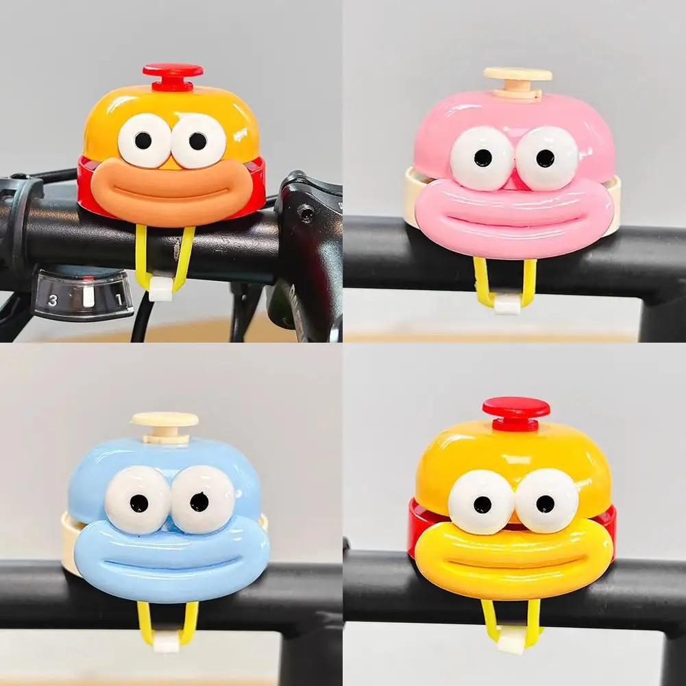 Cartoon Big Mouth Kids Bicycle Bell Horn Safety Warning Cycling Handlebar Bell Accessories Universal Bike Scooter Decoration ﻿