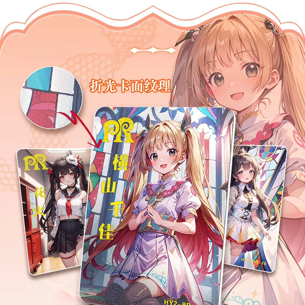 New Flower Girl 2 Goddess Cards Anime Collection Cards Hobby Beautiful Cards Bikini Suit Booster Box Kid Toy Birthday Gifts