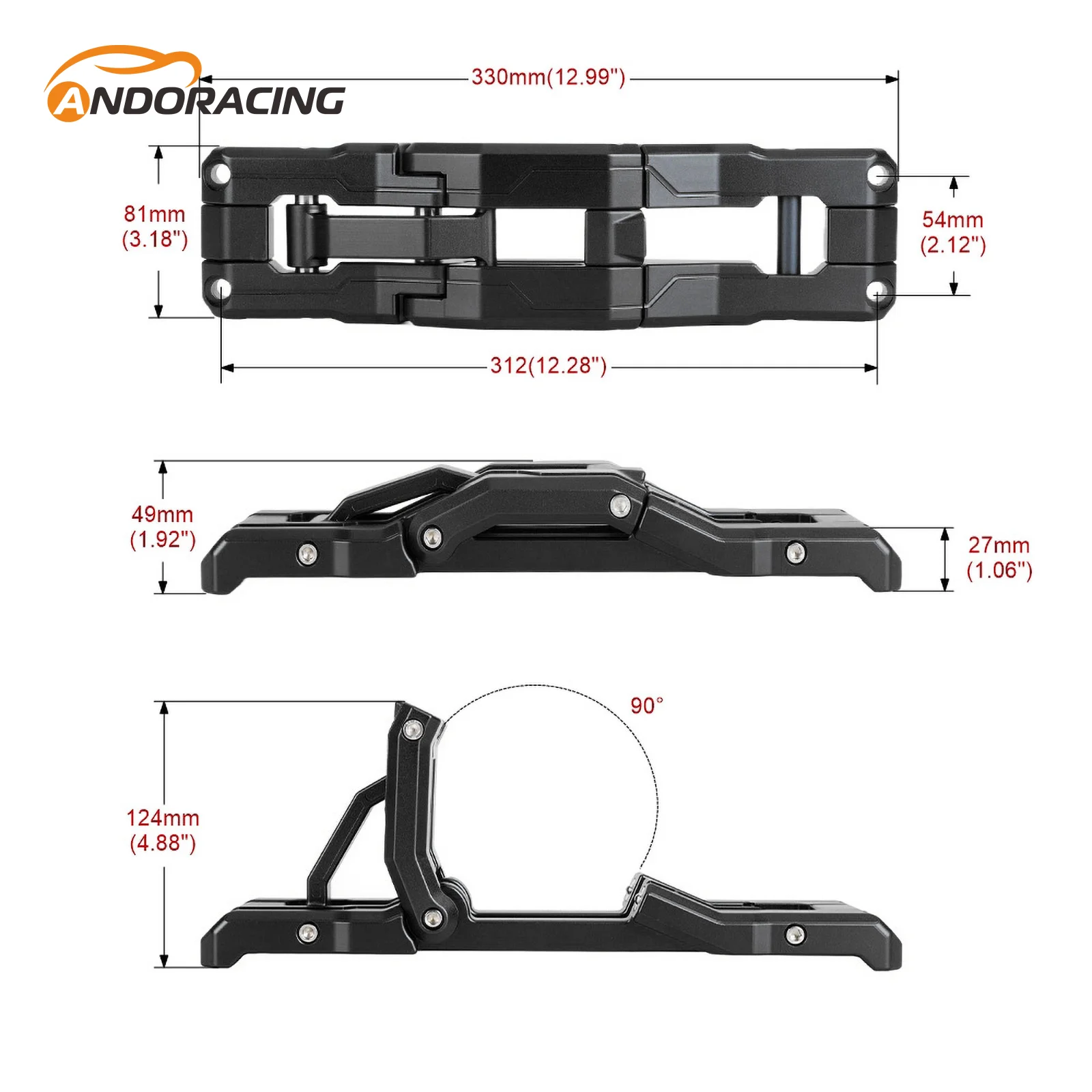 Door Hinge Step Heavy Duty Aluminum Footboard Foldable Car Folding Stepping Ladder for Jeep Wrangler JL JLU JK JKU 2007-2021