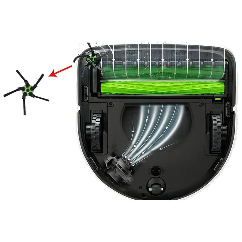 12PCS Side Brushes For Irobot Roomba S9(9150), S9+(9550) S Series Vacuum Cleaner Accessories Parts