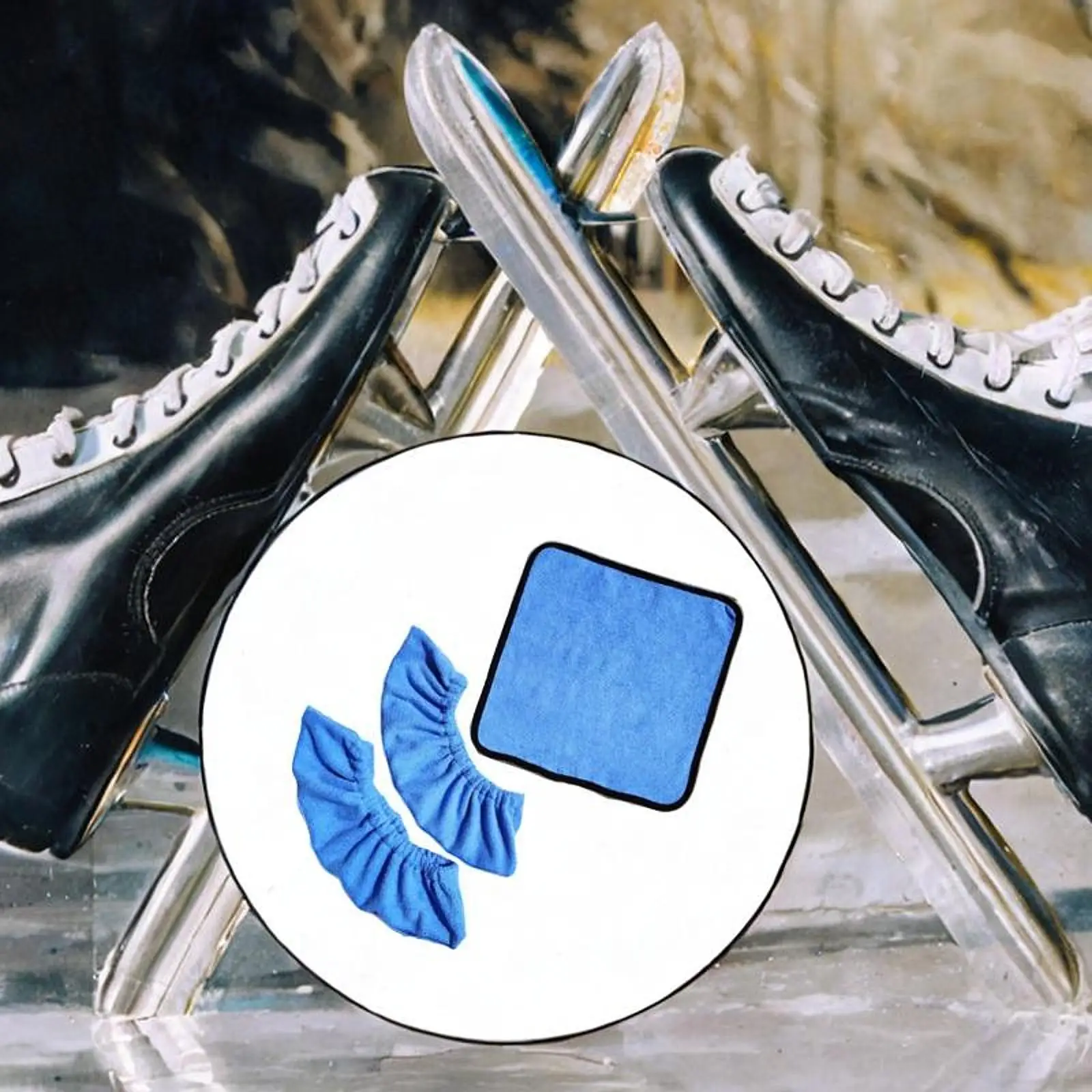 يغطي شفرة التزلج على الجليد واقي شفرة الجليد مع واقي شفرة التزلج على الجليد باللون الأزرق #3