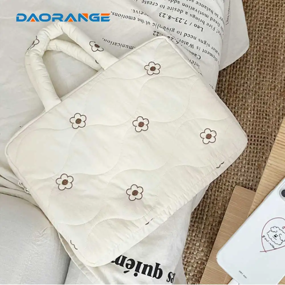 

13inch Floral laptop bag Shockproof Laptop Bag Soft Computer Bag Plush Laptop Sleeve for iPad/Macbook/Dell/Lenovo/