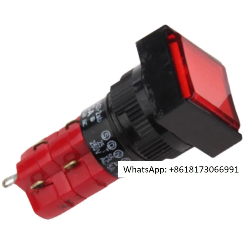 D16LMT1-2AB reset 6-pin forward DECA button switch T2 rectangular D16LAT1-2AB self-locking