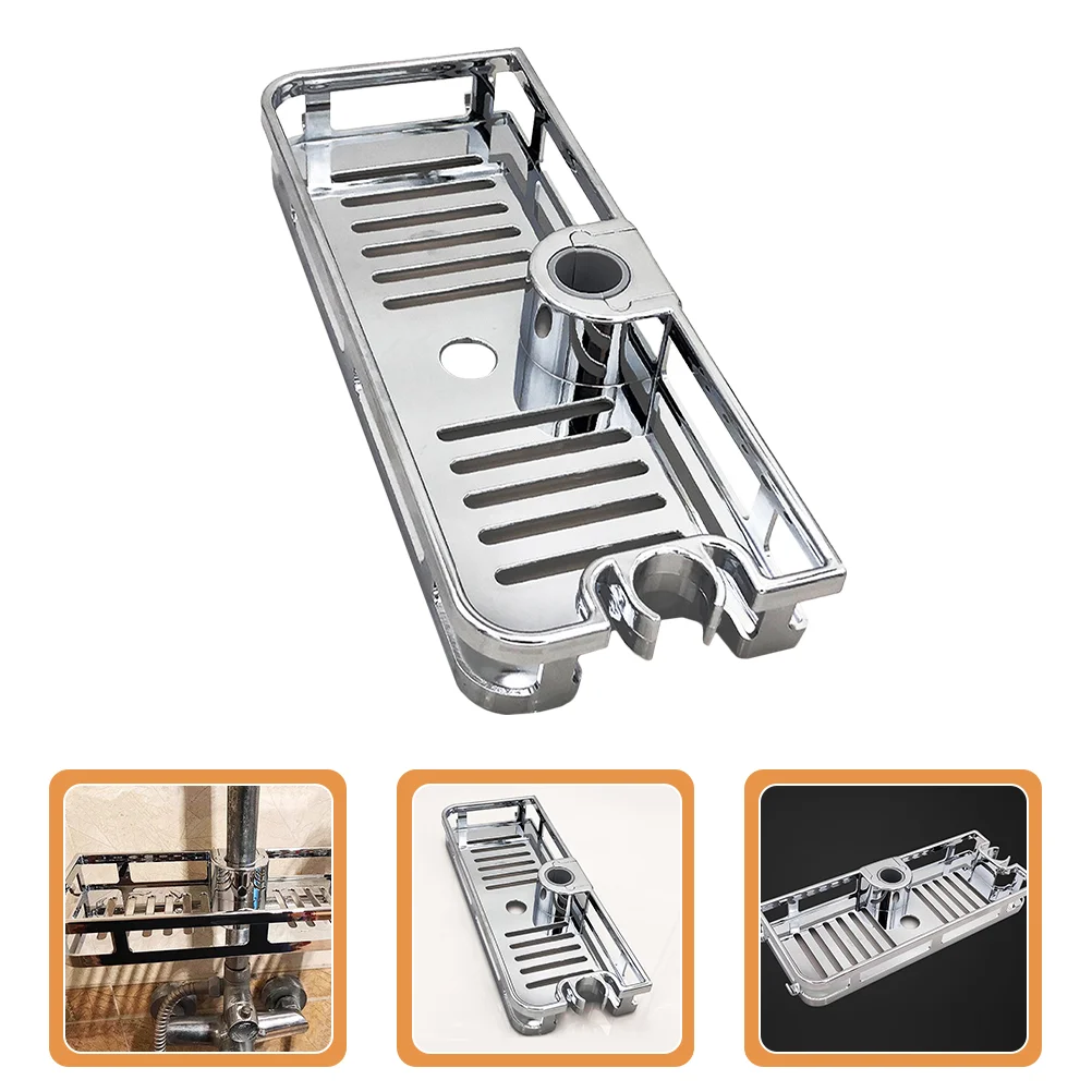 

Shower Shelf Shampoo Holder Organizer Corner Abs Soap Storage Shelves Bathroom Rack Individual