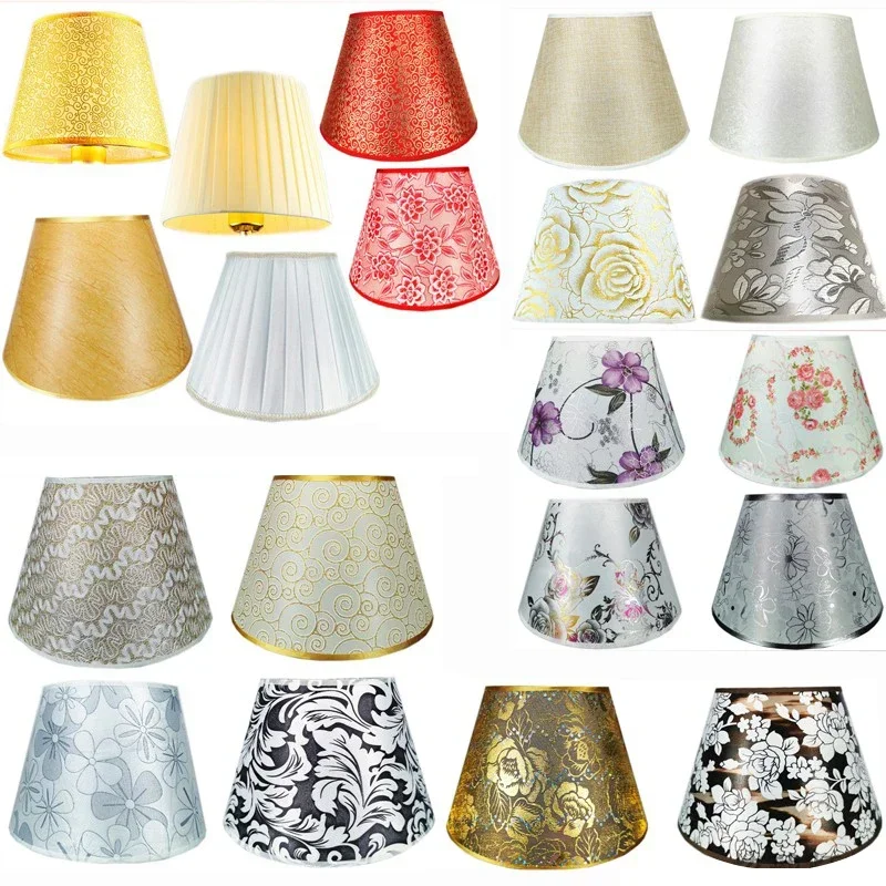 Retro European Style Table Lampshades PVC Sheepskin Fabric Floor Lamp Shade Bedroom Bedside Home Decor Wall Lamp Shell Cover