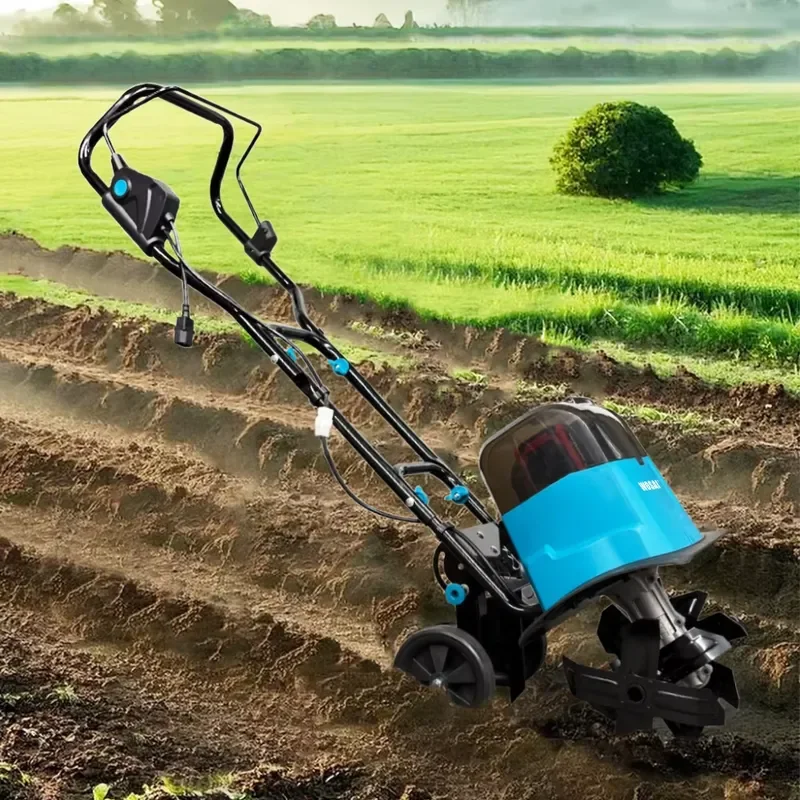 WOSAI 40V Electric Mini Multi-Functional Agricultural Rotary Tiller Brushless Lithium Battery Soil Turning Ditching Plowing