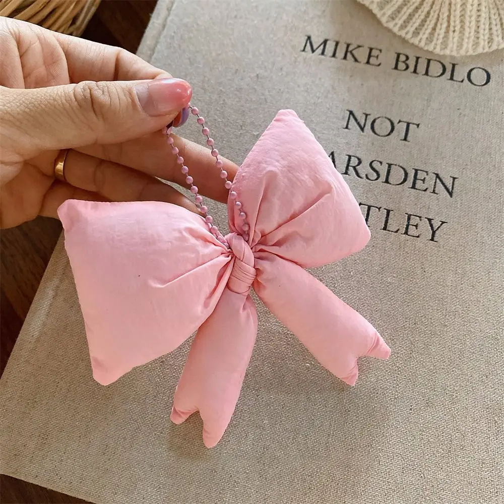 Colored Bow 3D Bow Decoration 3D Design Sweet Decoration Sweet Bag Pendant Cute Charm Cotton Candy Style Flower Keyring