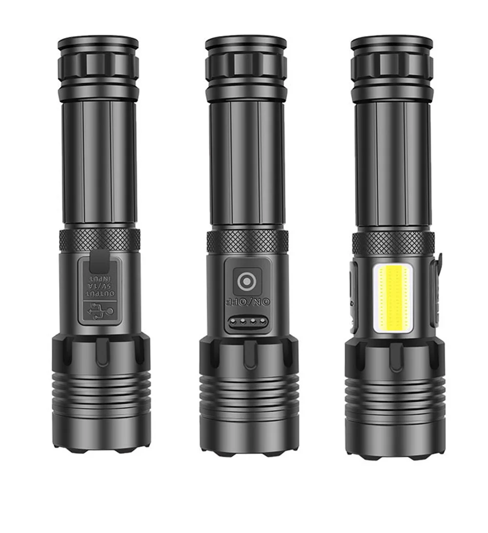 Super Long Range Tactical Torch High Power LED Flashlight USB Rechargeable Strong Light Lamp Outdoor Portable Lantern Waterproof