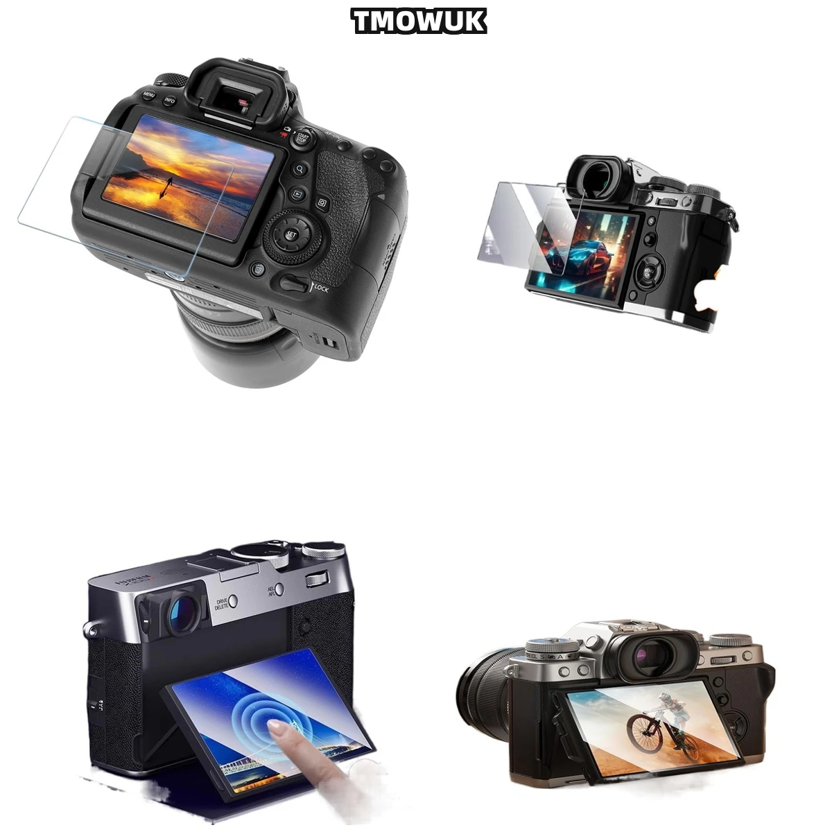 

For Fujifilm X70 XT-3, High Definition Tempered Glass, 9H Strength, Anti-Fingerprint, Crystal Clear.