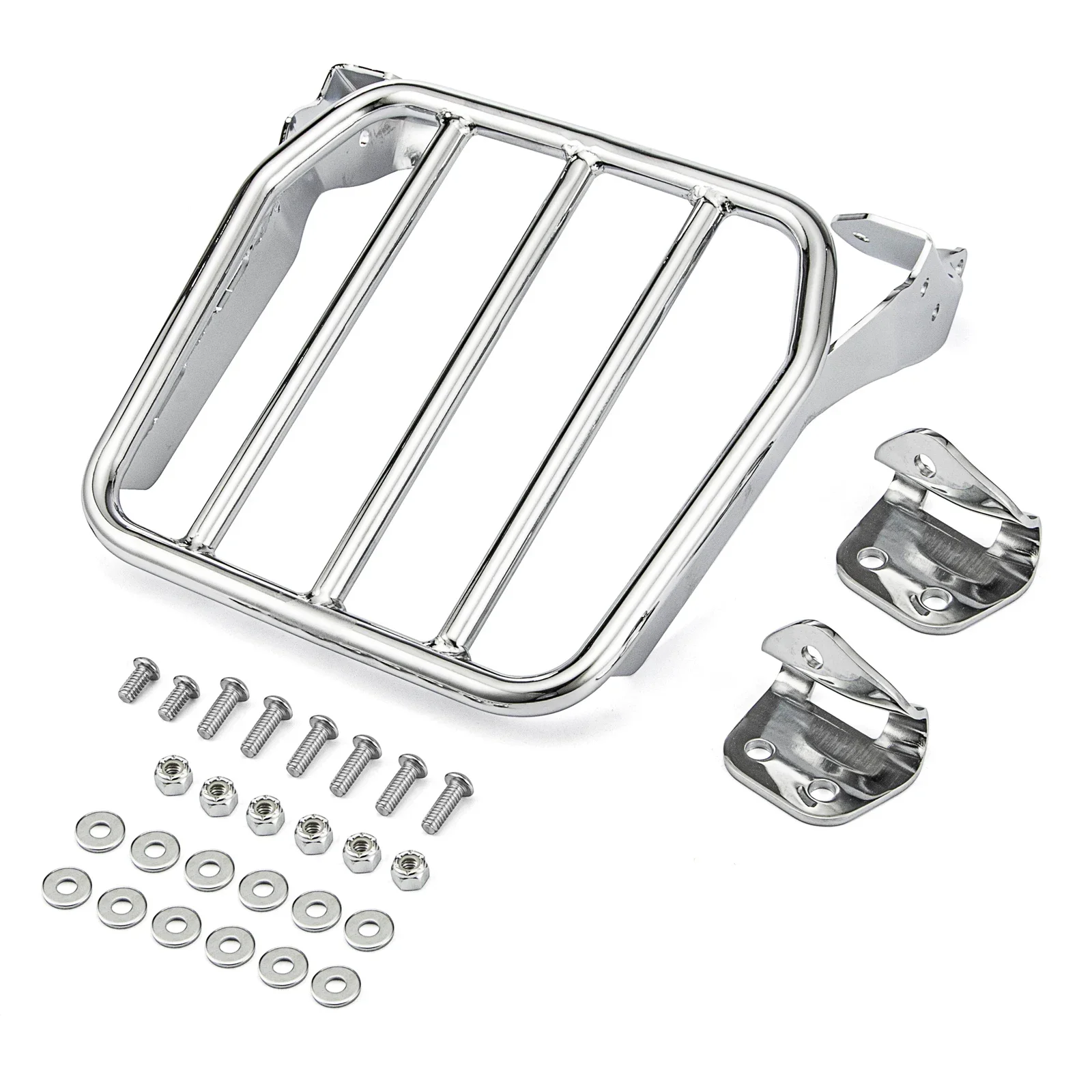 Detachable Rear Sport Luggage Rack Trunk Bracket For 2018-2024 Harley Softail FLDE FLHC Slim FLSL Motorcycle Accessories Chrome