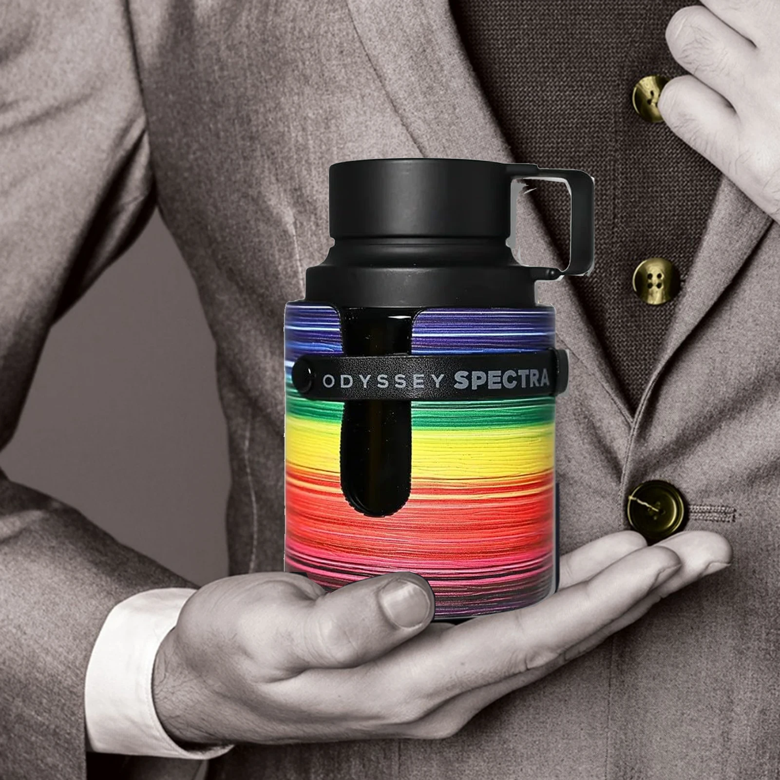 アルマフ オデッセイ スペクトラ レインボーエディション ユニセックス オードパルファムスプレー 3.4オンス 多用途 長持ちする香り