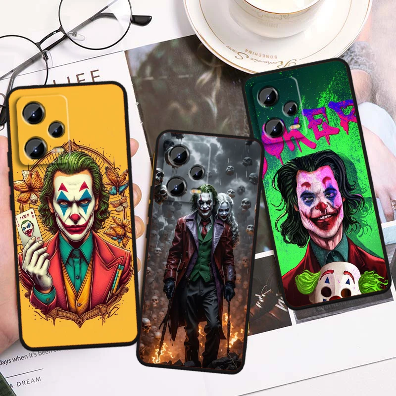 J-Jokers Anime Luxury Cute For Xiaomi Redmi Note 13 12R 12 12S Turbo 11 11T 11S 10 10S Pro Plus 5G Black Cover Phone Case