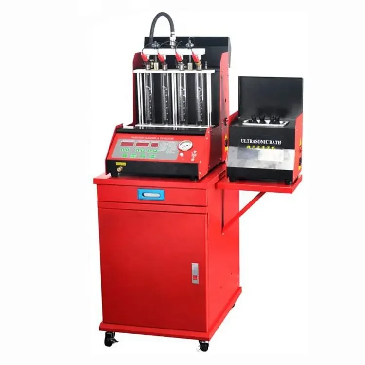 Automotive 4 Cylinders Car Fuel Injector Testing Equipment GDI Fuel Injector Cleaner and Tester