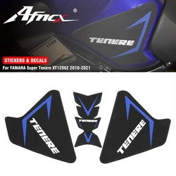 Pegatina de almohadilla de tanque de motocicleta, calcomanía de protección antideslizante de tracción lateral para Yamaha Super Tenere XT 1200 Z XT1200Z XTZ1200 2010-2022