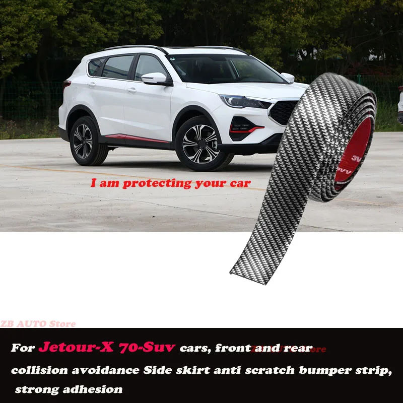 

Strong adhesive bumper strip, front and rear lip side skirts, collision and scratch resistant, suitable For Jetour X 70 Suv