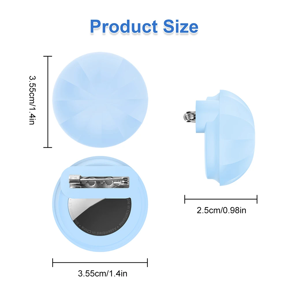 لحامل العلامات الهوائية مع دبوس أمان حافظة تعقب GPS مخفية غطاء حماية من السيليكون للأطفال المسنين والحيوانات الأليفة على ظهره الأمتعة