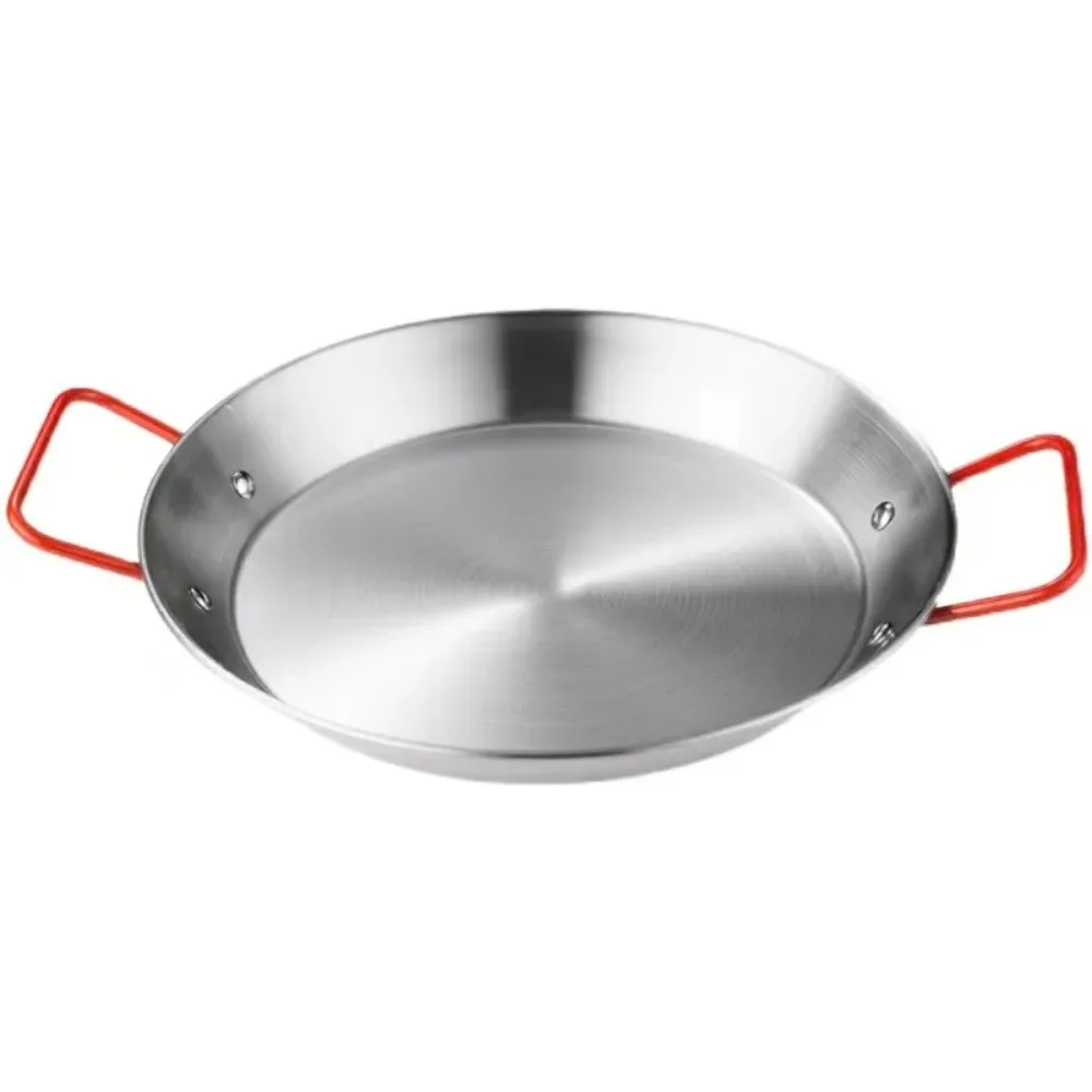 Stainless Steel Food Plate with Handles French Fries Storage Tray Dried Fruit Serving Tray for Party Picnic Home Kitchenware