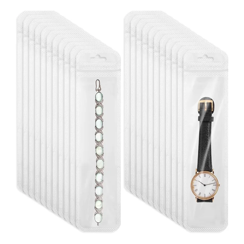 AEF7-100Pcs Pen Packaging Bags, Transparent Pen Bags For Beaded Pens Resealable Pouch Zipper Storage Bags For Pen Keychain