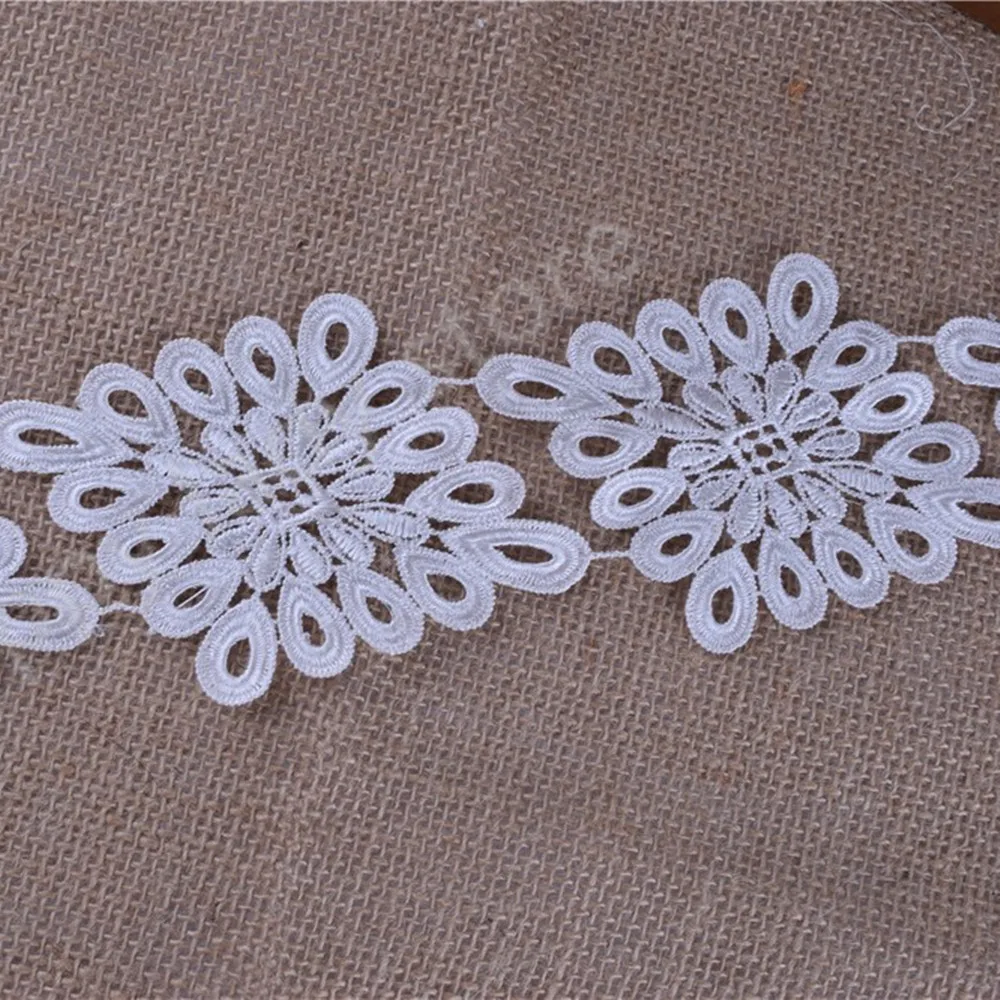 72yards Beautiful Venise/Venice Lace Trim White color Diamond shape  diy craft sewing~Costume/Dress~  wide :9cm