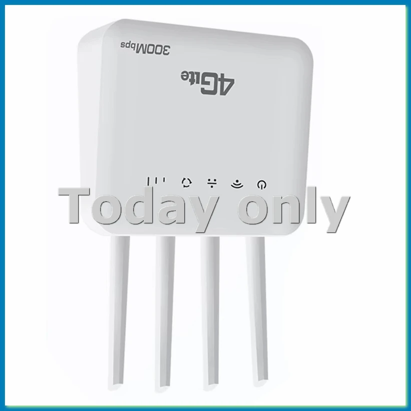 

4G CPE Router WiFi 6 LTE Router with SIM Card Slot WiFi Modem 300Mbps Four Antenna Signal Booster WiFi Router for Europe-A23U