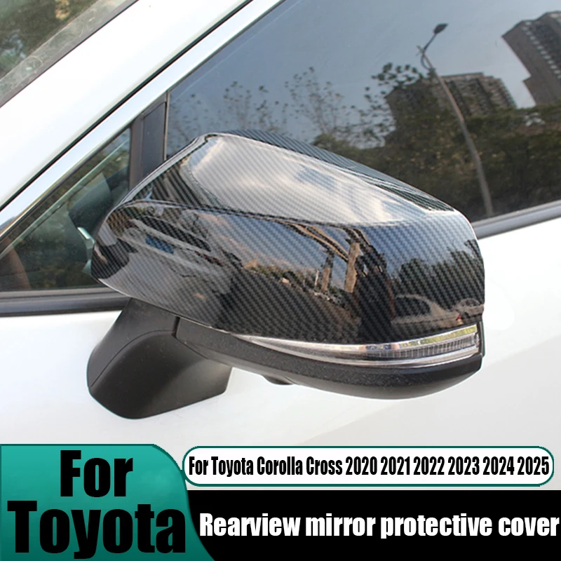 

ABS rearview mirror protective cover car exterior decoration accessories For Toyota Corolla Cross 2020 2021 2022 2023 2024 2025