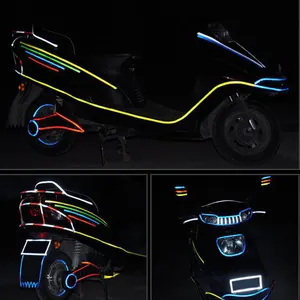 Fluoreszierende Reflexionsstreifen, MTB -Fahrradstreifen, Fahrradbänder für Fahrradhelm, Motorrad, Roller, 1 cm x 8m 8 Hauptaufkleber des Verkaufsbikes - №2