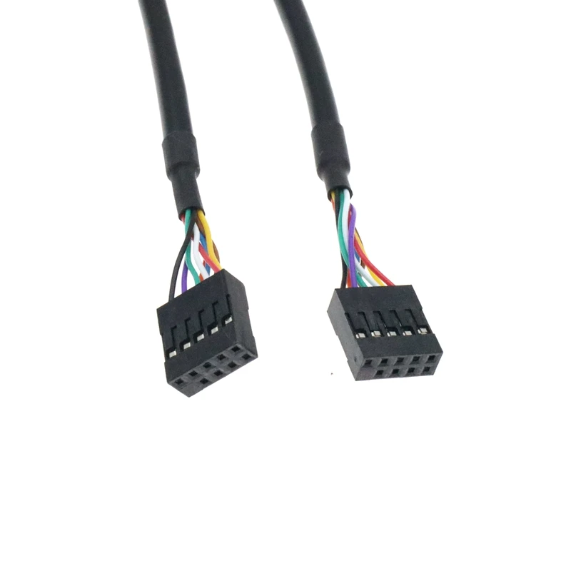 Best Quality For Chassis Motherboard 30cm/50cm USB 2.0 9pin Female To Female Internal Motherboard Header Cable