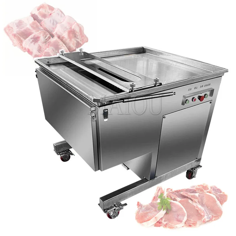 Macchina automatica commerciale della taglierina del cubo delle costole di maiale del pollo intero macchina del cubettatore della carne di congelamento trotter del maiale taglio delle costole