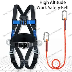 High-altitude Work Safety Harness Full Body Five Point Safety Belt Rope Outdoor Rock Climbing Construction Protection Equipment