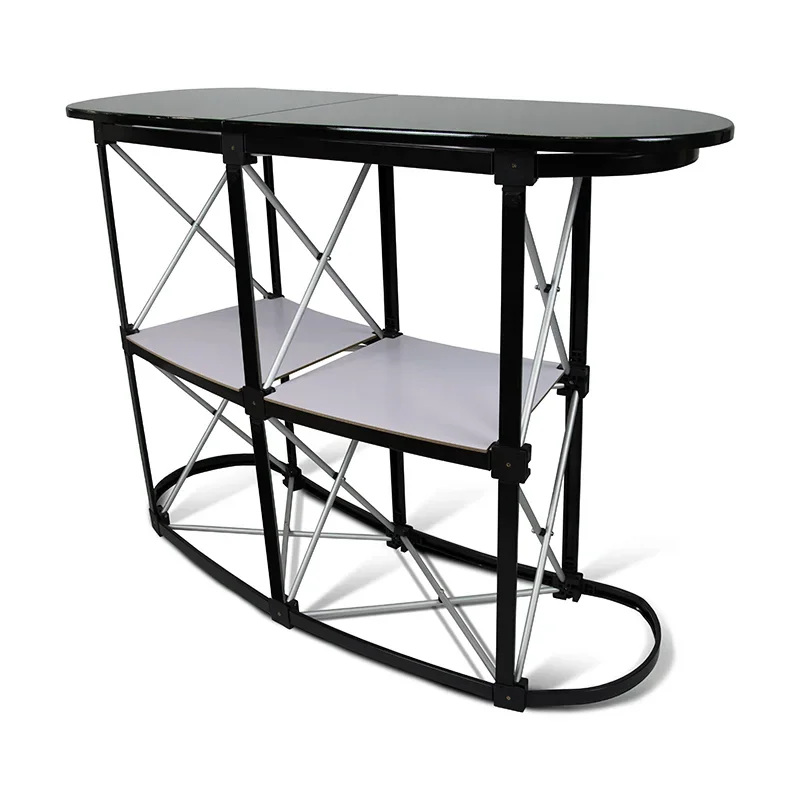 

Factory Price Exhibition Reception Desk Aluminum Portable Counter Table for Trade Show Booth