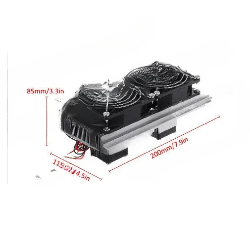 

Semiconducting Cooler Kit 12V Electronic Refrigerator DIY Radiator Small Air Conditioning Refrigerator Cooling Module