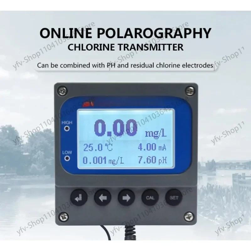 Analyzer /can measure pH & Temperature simultaneously CL-1001 Online Residual Chlorine