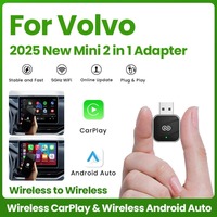 NEW 2in1 Wireless CarPlay Android Auto Adapter Smart Dongle Plug And Play For Volvo XC90 S90 V90 XC60 S60 V60 XC40 EX30 C40